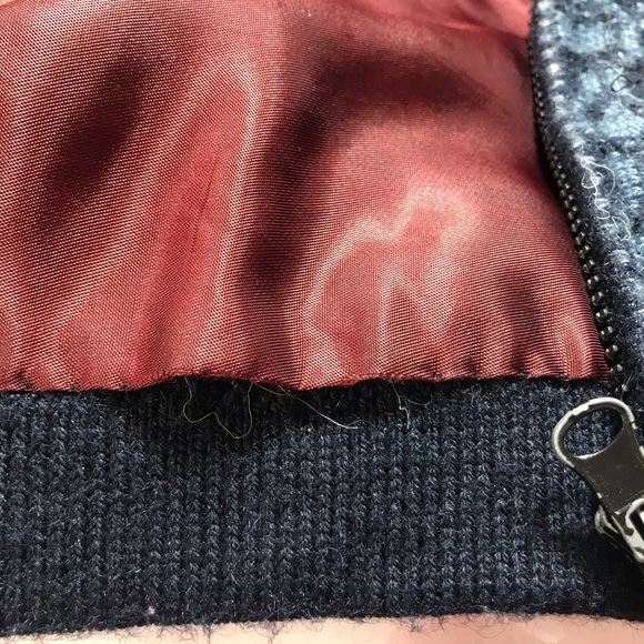 Alpaca Nature Purple Alpaca Wool Fully Lined Front Zip Sweater Jacket Size L - Picture 12 of 16